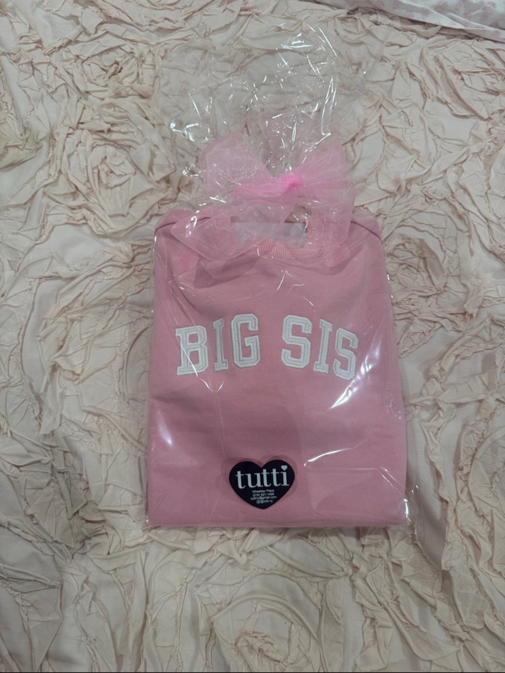 Tutti Kids Pink "BIG SIS" Sweatshirt - Pink